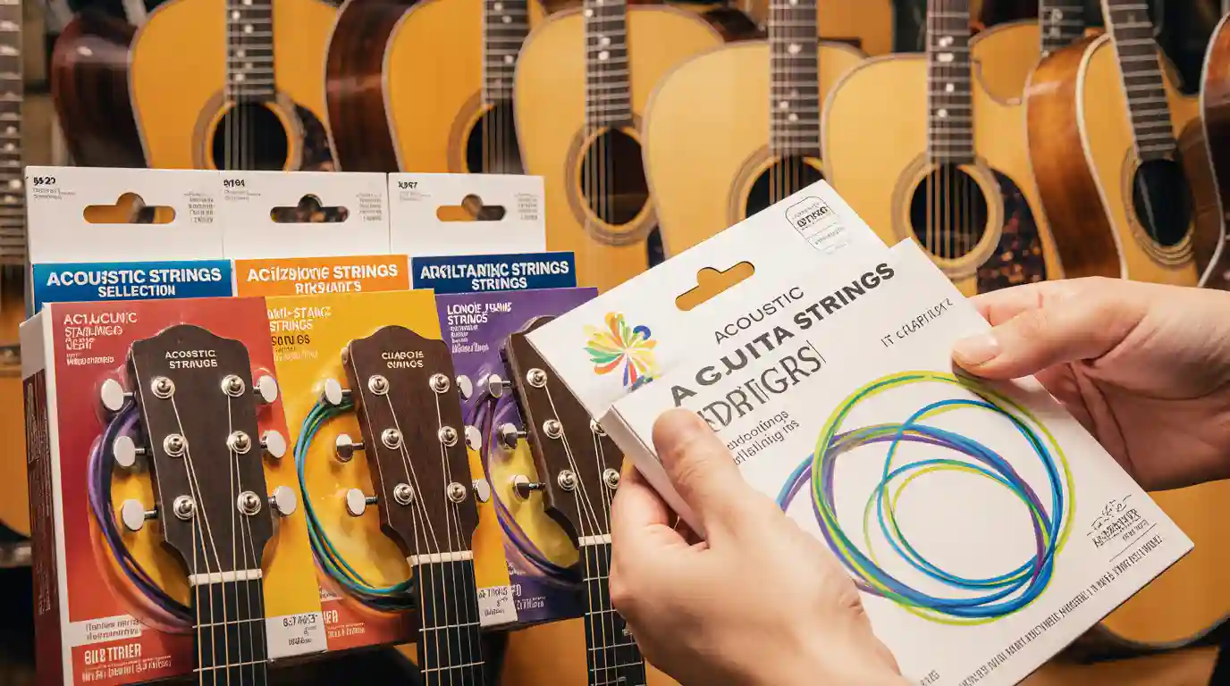 Sélectionner des cordes pour guitare acoustique